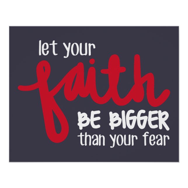 Bigger than your fear poster (Vorderseite)