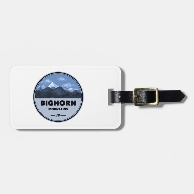 Bighorn Mountains Wyoming Montana Camping Gepäckanhänger (Vorderseite horizontal)