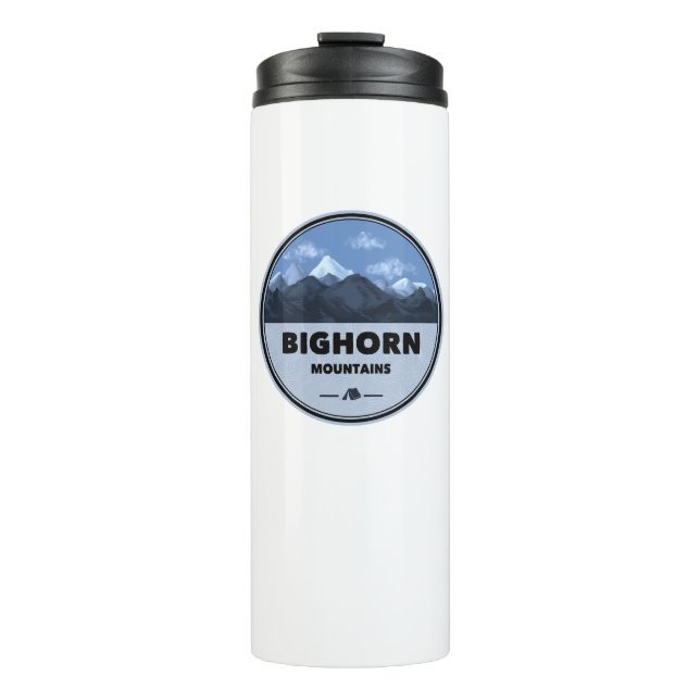 Bighorn Mountains Wyoming Montana Camping Thermosbecher (Vorderseite)