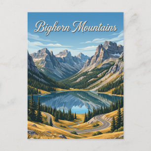 Bighorn Mountains Wyoming Postkarte
