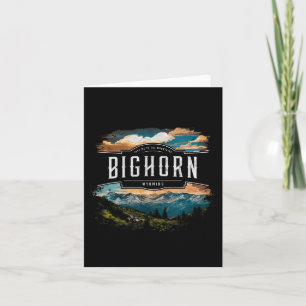 Bighorn Mountains Wyoming Wandern Vintag Karte