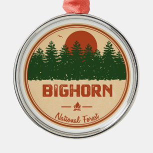 Bighorn-Nationalwald Ornament Aus Metall