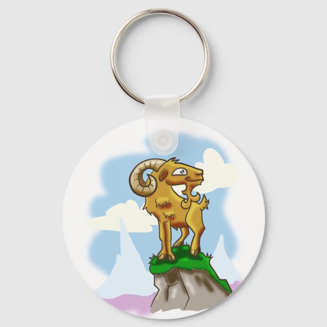 Bighorn Ram Schlüsselanhänger (Vorderseite)