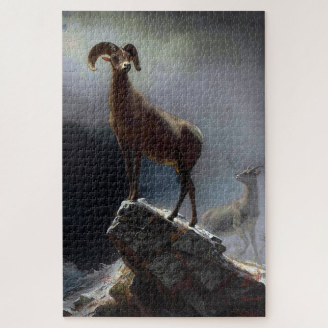 Bighorn Sheep, Albert Bierstadt (Vertikal)