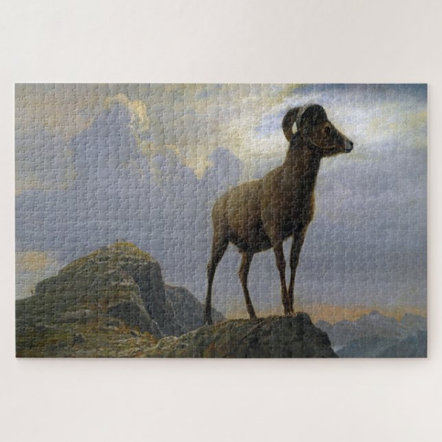 Bighorn Sheep, Albert Bierstadt (Horizontal)