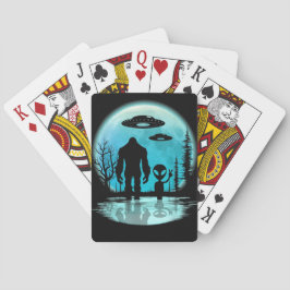 Bigrfoot Alien UFO Spielkarten