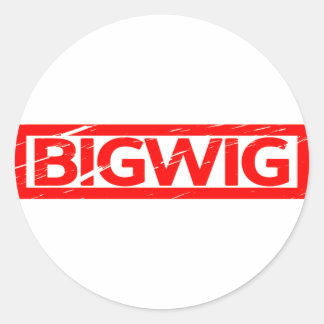 Bigwig Briefmarke Runder Aufkleber