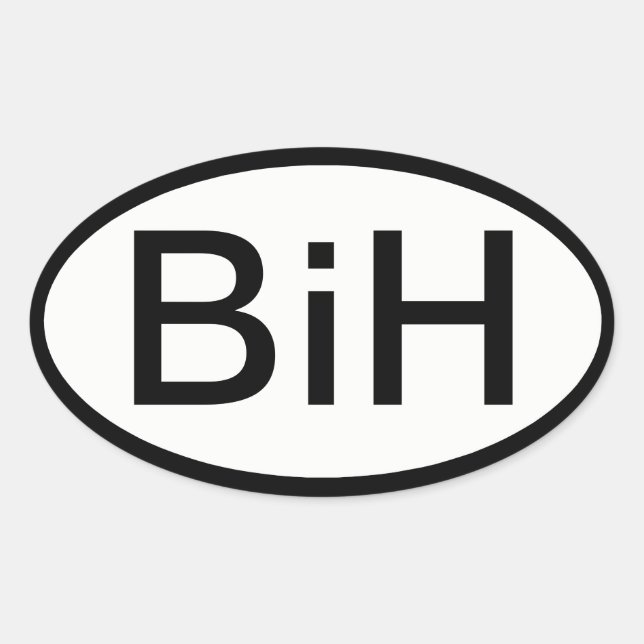 BiH (Bosnien und Herzegowina) Aufkleber (Vorderseite)