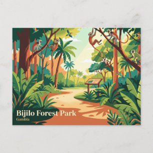 Bijilo Forest Park (Affenpark) Gambia Postkarte