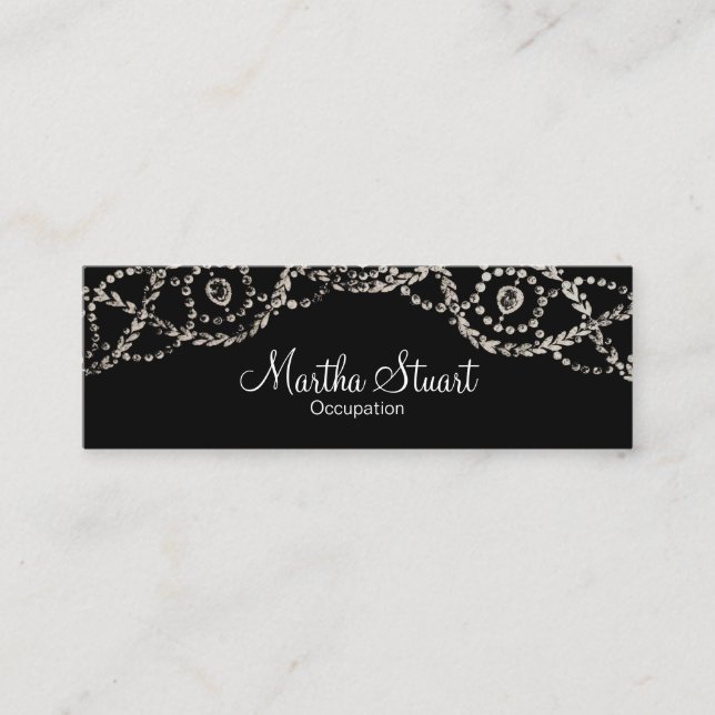 Bijoux de Cartierr - carte de visite mince (Devant)
