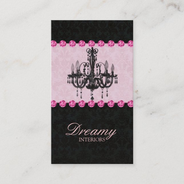 Bijoux de rose de carte d'entreprise immobilière (Devant)