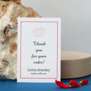 Bijoux merci pour votre commande emballage produit