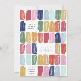 Bijoux peints brillants Invitation de fête d'anniv