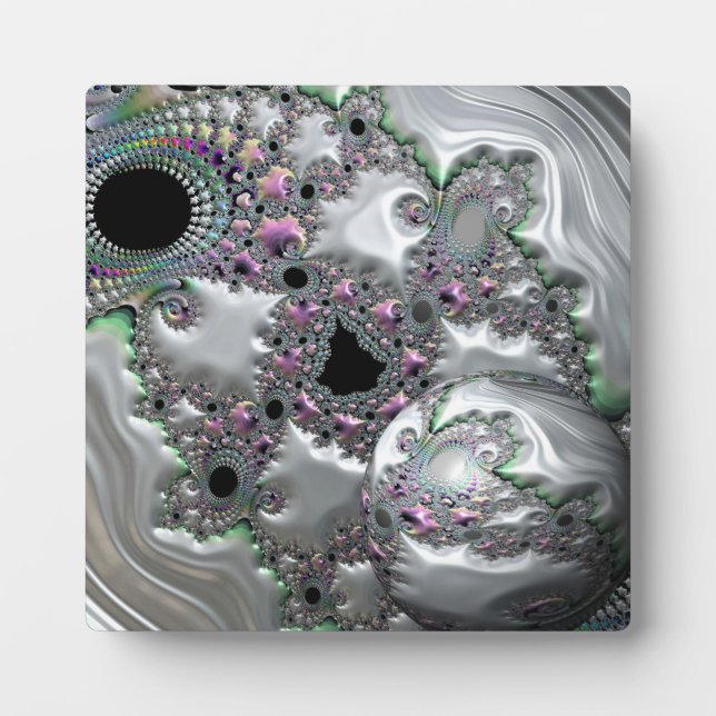 Bijoux précieux avec plaque sphérique avec acier (Devant)