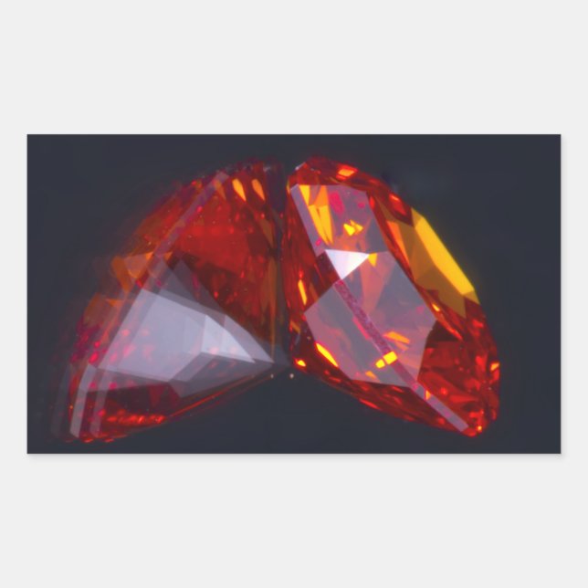 Bijoux Sticker Rectangulaire (Devant)