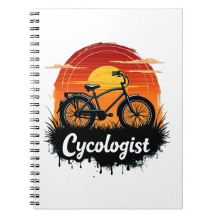 Bike Adventure des Cykologen: Das grafische T-Shir Notizblock