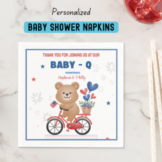 Bike am 4. Juli Babydusche Serviette