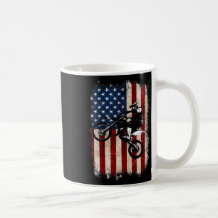 Bike American Flag Motocross Biker 4. Juli Männer Kaffeetasse