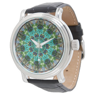 Bike Art - Montre en Cuir Noir Homme