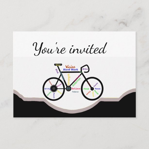Fahrrad Einladungen Zazzle.ch