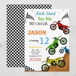 Bike Birthday Einladung