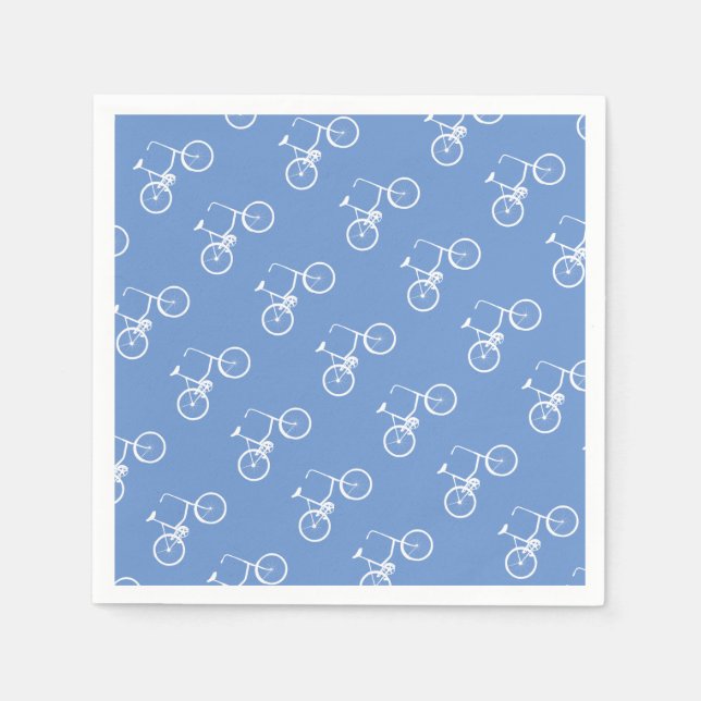 Bike Boys Bicycle White Serviette (Vorderseite)