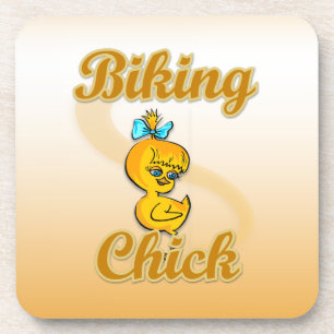 Bike Chick Getränkeuntersetzer