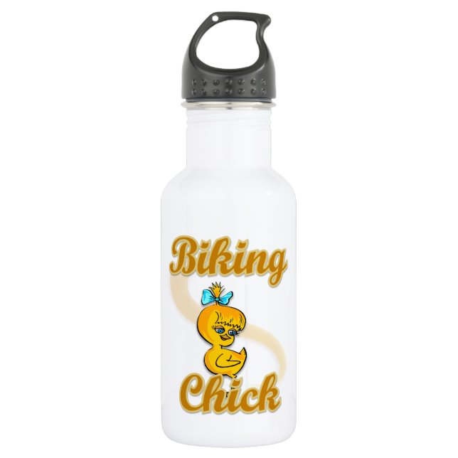 Bike Chick Trinkflasche (Vorderseite)