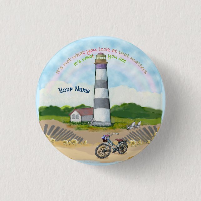 Bike Choice Lighthouse Button (Vorderseite)