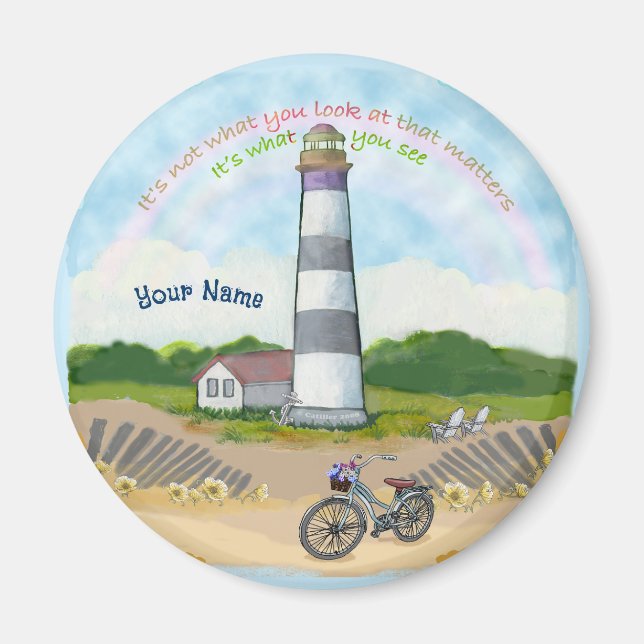 Bike Choice Lighthouse rund Magnet (Vorne)