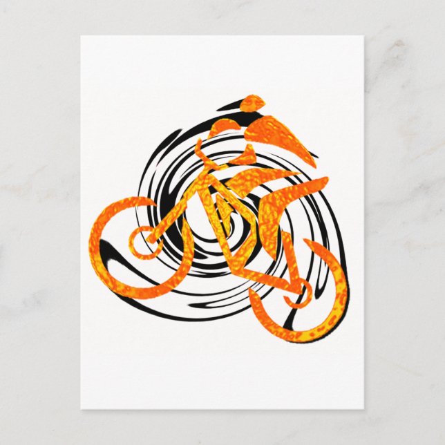 Bike Cool Grid Postkarte (Vorderseite)