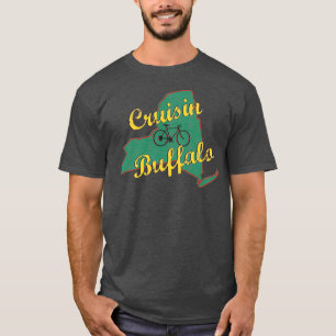 Bike Cycling Bicycle Cruising Buffalo New York T-Shirt