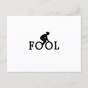 Bike Fool - Cyclist Fan Gift Postkarte