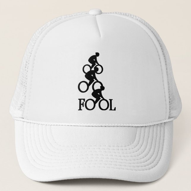 Bike Fool - Cyclist Fan Gift Truckerkappe (Vorderseite)