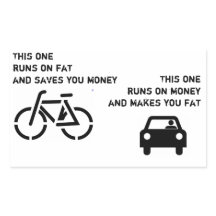 Bike gegen Auto-Aufkleber