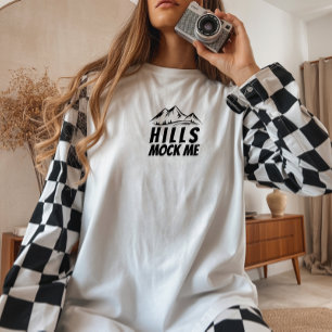 Bike Girl Ironie schwarzer Berg Tri-Blend Shirt