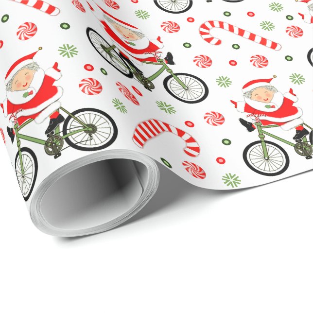 Bike Holiday Geschenkpapier (Rolleneckpunkt)