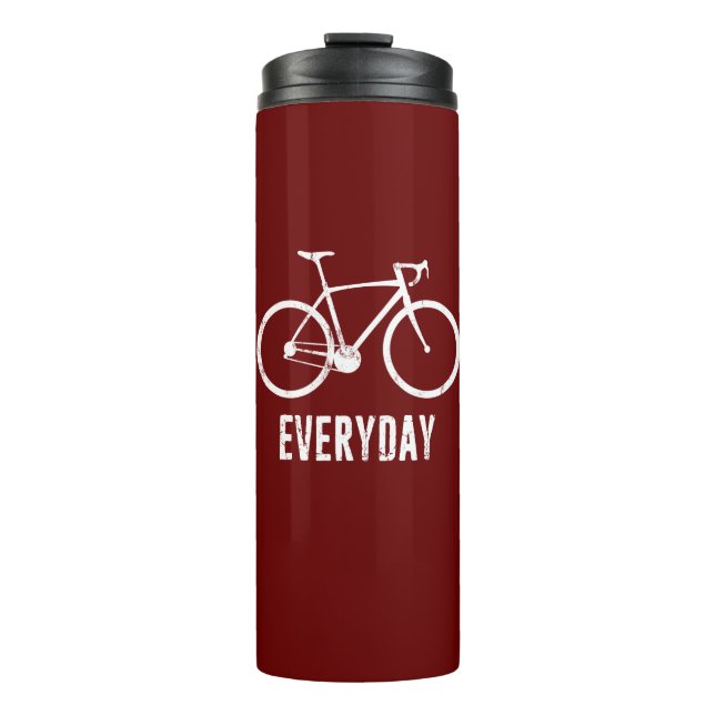Bike jeden Tag Thermosbecher (Vorderseite)
