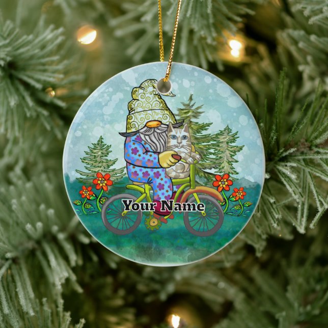 Bike Keramik Ornament (Baum)