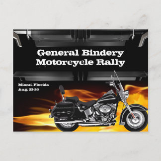 Bike Leather Burner Postkarte