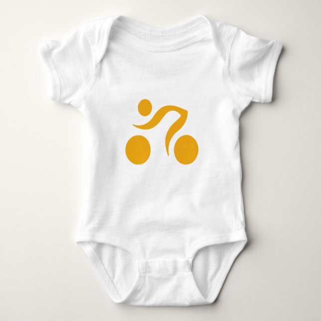 Bike-Logo Baby Strampler (Vorderseite)