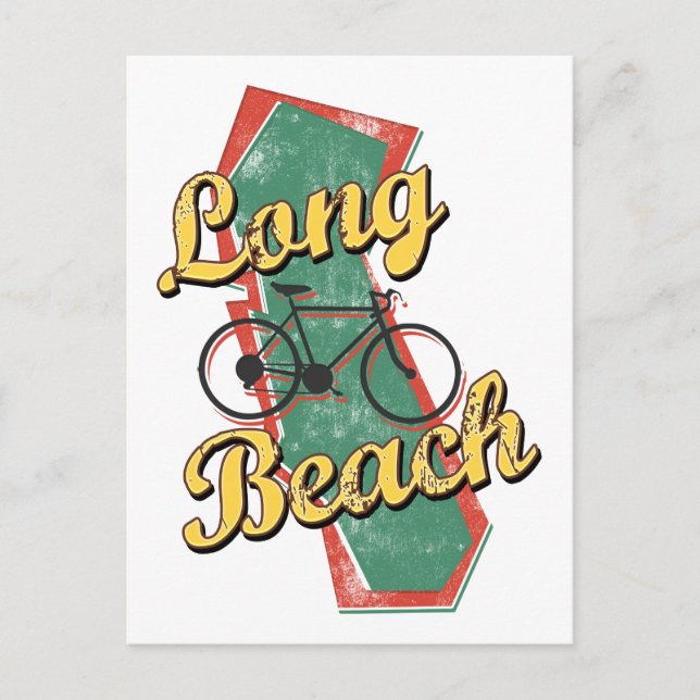Bike Long Beach Bicycle Postkarte (Vorderseite)