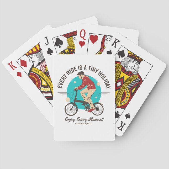 Bike Lover - Genießen Sie jeden Moment Spielkarten (Rückseite)