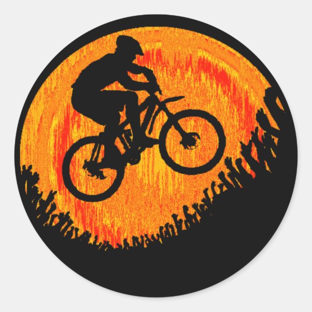 Bike mehrere Hüften Runder Aufkleber (Vorderseite)
