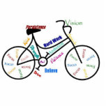 Bike Motivational Words Cycle Sport Fan Freistehende Fotoskulptur<br><div class="desc">Great Gift Idea for the person loves biking,  cycling,  bmx,  mountain or cross country</div>