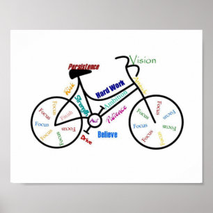 Bike Motivierend Fahrrad Sport Biking, Motivierend Poster