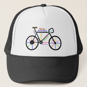 BIKE Motivierend Word art Fitness Sport Truckerkappe