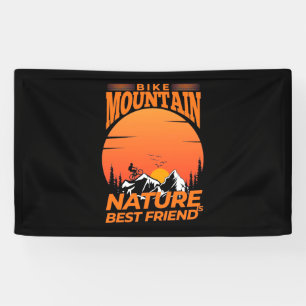 Bike Mountain Natur ist der beste Freund Banner