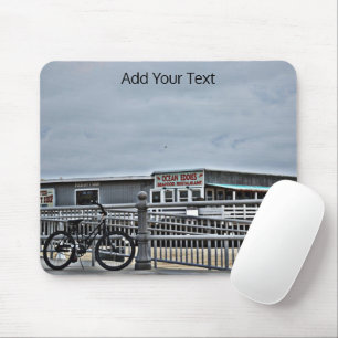 Bike On The Boardwalk von Shirley Taylor Mousepad