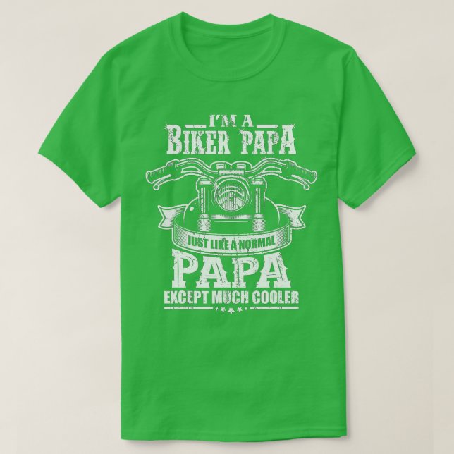 Bike Opa Motorradfahrer Rente Geschenk T-Shirt (Design vorne)